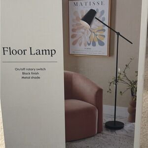 Black Metal Floor Lamp